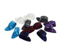 BESTonZON 12pcs Celluloid Guitar Thumb Picks Flat Plectrums for Acoustic Banjo Ukulele Harp String Instruments