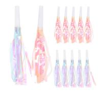 BESTonZON 12pcs Colorful Party Blowers with Fringe Design Fun Noisemakers for Birthday Celebrations Sports Events Parties Mix for Creating Exciting Sounds and Memorable Moments