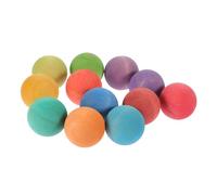 BESTonZON 12pcs Colorful Wooden for Kids Educational Play 4.5cm Toddler Toys for Early Learning and Play