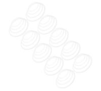 BESTonZON 12pcs Drum Sound Control Mutes White Dampening Rings for Jazz Rock Practice Noise Reduction Drumming Accessories