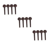 BESTonZON 12pcs Ebony Wood Violin Tuning Pegs for Instrument Accessories Replacement Fiddler Tuning Pegs for Violin String Instrument Accessories