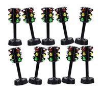 BESTonZON 12Pcs Educational Traffic Light for Realistic Traffic Signal Model for Road Safety Learning Party Favors DIY Sand Table Accessories Boys and Play