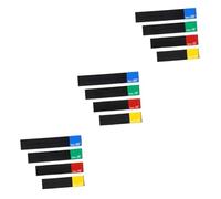 BESTonZON 12pcs Elastic Belt Dampener Cymbal Pad for Drumming Practice Pad Cymbal Mute Tape Mute Elastic Belt for Drum Kit Parts Accessories