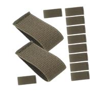 BESTonZON 12pcs Elastic Belt Keepers and Wide Belt Loop Retainers Canvas Strap Fixers Green for Outdoor Backpack and Harness Use