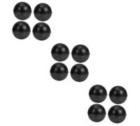 BESTonZON 12pcs Ethereal Drumstick Heads Percussion Mallets Rubber Tips for Drumming Practice Portable Accessories for Drummers