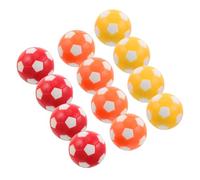 BESTonZON 12pcs Foosballs Replacement Balls for Tabletop Football Game Smooth Surface Mini Table Soccer Balls Fit for Foosball Table Accessories in Orange White Red White Yellow