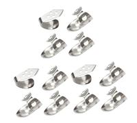BESTonZON 12pcs Guitar Banjo Thumb Pick Adjustable Hollowed Finger Plectrum Guitar Accessories for Playing Music Live Performance
