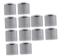 BESTonZON 12pcs Guitar Knobs Volume Tone Control Knobs for Bass Guitar Metal Dome Easy Install Parts