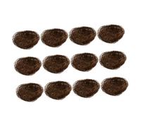 BESTonZON 12pcs Mini Artificial Bird Nest Decorative Ornaments Smart Faux Nest Garden Photography Easter Egg Birdcage Decoration