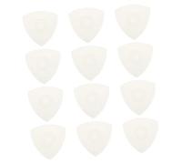 BESTonZON 12pcs Professional Nylon Liuqin Picks Transparent Non Slip Plectrums for Da Ruan Yueqin Instruments Guitar Practice Accessories