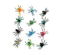 BESTonZON 12Pcs Realistic Spider Models Educational Cognitive for Animal Figurines with Vivid Texture and Detailed Painting for Learning and Play