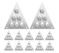 BESTonZON 12pcs Resilient Sound Clips with Triangle Base, Carbon Steel Acoustic Panel Fasteners for Walls and Studios, Sound Insulation Mounting Clips for Secure and Reliable Acoustic