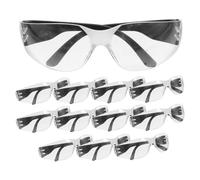 BESTonZON 12pcs Safety Goggles Unisex Protective Eye Gear with Fog High Transparency Lenses Flexible Arms for Science Lab School Parties