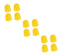 BESTonZON 12pcs Silicone Guitar Fingertip Protectors Finger Cots for Ukulele Mandolin Banjo Comfortable Finger Sleeves Sore Relief Reusable