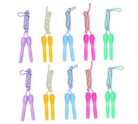BESTonZON 12pcs Skipping Rope with Plastic Handles Non-twist Outdoor Jump Rope for Comfortable Non-slip Grip Coordination and Muscle Strength Random Color