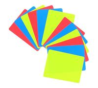 BESTonZON 12pcs Soccer Referee Card Set with Red Yellow Blue Warning Cards for Football Match Penalty and Game Judging - Professional Sport Tournament Referee Kit