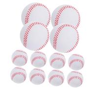 BESTonZON 12pcs Soft PU Training Baseballs Lightweight Flexible Practice Balls for Teens Adults Indoor Outdoor Use Safe Elastic Material