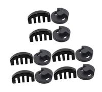 BESTonZON 12pcs Violin Mute Full Rubber Material round Design for Violin Practice Musical Instrument Parts Use as Practice Mute Silencer for Stringed Instrument