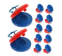 BESTonZON 12PCS Wooden Finger Castanets for Percussion Instruments for Early Childhood Rhythm Learning Orff Method Musical Enhancing Coordination and Creativity