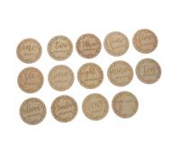 BESTonZON 12pcs Wooden Newborn Cards for Monthly Growth Photography Unique Commemorative Props for Parents to Capture Cherished Memories