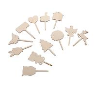 BESTonZON 12pcs Wooden Plant Labels Garden Markers Durable Plant Pot Picks Flowerpot Tags for Herb Seed Vegetables Flowers Gardening Stakes for Flower Beds and Planters