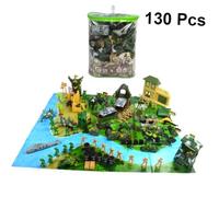 BESTonZON 130Pcs Military Soldiers Model Set for Sand Table Simulation Figures with Fine Battle Scene Elements Contemporary Design for Collectors