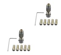 BESTonZON 14pcs Brass Collet Kit Rotating Tool Chuck Collet for Drill Chuck and Bits