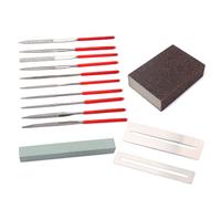 BESTonZON 14pcs Guitar Repair Tool Kit Grinding Tool Sharpening Stone Sponge Frets Nut File Fast Fret
