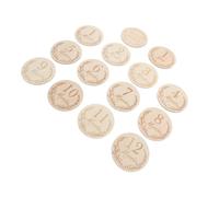 BESTonZON 14pcs Wooden Cards Photography Props for Newborn Growth Age Keepsakes for Commemorating Special Moments for Parents