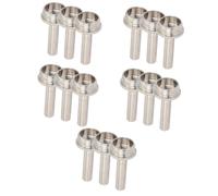 BESTonZON 15 Pcs Small Button Piston Trumpet Replacement Wear-resistant Connecting Rod Trumpet Supply Trumpet Parts Slide Grease for Trumpet Anti-rust Piston Stem Meter Stainless Steel Metal