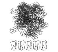 BESTonZON 150pcs Teeth Shape Paper Clips Metal Paper Clip Bookmark 1.30x0.98x0.04in Compact Strong Memo Document Clamp for Home Bag Notebooks and Documents