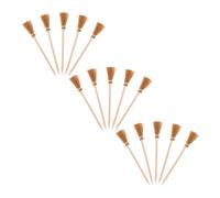 BESTonZON 15pcs Broom Pencils Stationery Supplies Pencils Halloween Party Favors Witch Broomstick Halloween Kits Childrens Wicked Party Miniature Broom Khaki