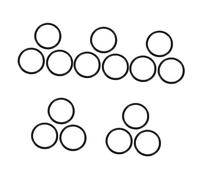 BESTonZON 15pcs Buddhist Ritual Instrument Bowl Mat Singing Bowl Pad Ring Mind Relaxation Pad