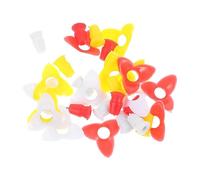 BESTonZON 15Pcs Flower Shape Hummingbird Feeders Outdoor Plastic Feeding Tools for Bird Feeding Stations Design present for Bird Lovers