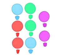 BESTonZON 15Pcs Foldable Polyester Flying Discs for Outdoor Fun Round Fans for Birthday Party Activities Safe Comfortable for Parents Random Color