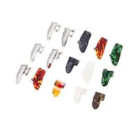 BESTonZON 15pcs Guitar Pick Set Metal Plectrum Thumb Picks Index Finger Plectrum Thin Lightweight for Guitar Bass Practice