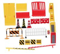 BESTonZON 15pcs Mini Traffic Signs Educational for Realistic Street Road Sign Simulation Plastic Cognition for Early Safety Awareness and Interactive Learning