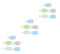 BESTonZON 15pcs Newborn Dummies Holder Case Pacifier Storage Box for Newborns Portable Protective Healthy Material Easy to Clean Months Bibs Dummies Pacifier Case Random Color