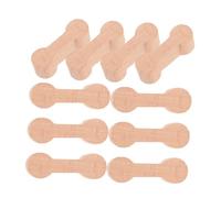 BESTonZON 15pcs Wooden Train Track Connectors Simple Connectors for Stable Train Track Playtime Compatible with Major Brands Enhance Creativity and Hands Skills