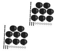 BESTonZON 16 Pcs Guitar Knob Guitar Tuning Peg Buttons Replacement Electric Guitar Tuner Bass Accessories Guitar Tuning Loose Pegs Banjo Machine Heads Electric Guitar Tuning Pegs Metal Black