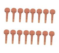BESTonZON 16 Pcs Violin Tuners Useful Tuning Pegs Small Violin Tuning Pegs for Violin Musical Instrument Accessories Violin Tuning Pegs Violin Turner Tuning Peg for Violin Jujube Light Brown