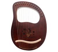 BESTonZON 16-tone Lyre Harp Set Wooden Harp Tuning Wrench String Instrument for Beginners and Boys and Girls