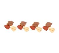 BESTonZON 16pcs Easy to Use Acoustic Guitar Picks Wooden Folk Picks for Electric Acoustic Guitars