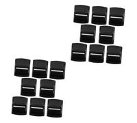 BESTonZON 16pcs Fader Caps Slider Replacement for Mixer Console Grey Plastic Screw Cover Caps Fader Knob Mixer Slider