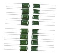 BESTonZON 16pcs Guitar Capacitors Set for Electric Guitar High Power Dissipation Tone Capacitor with Plastic and Metal Material Easy to Install Musical Instrument Accessories