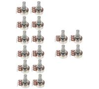BESTonZON 16pcs Guitar Potentiometers Linear Taper Audio Volume Control for Electric Guitar Bass Versatile Replacement Parts for Optimal Sound