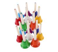 BESTonZON 16pcs Hand Bells Educational Toy Percussion Instrument Notes Diatonic for Classroom Music Celebration Bells Party Handbells