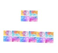 BESTonZON 16pcs Kalimba Sticker Notes Learning Decals for Thumb Piano Decorative Piano Key Stickers