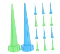 BESTonZON 16Pcs Plastic Auto Watering Device for Plants Self Irrigation Drip System with Water Seepage Tool in Blue and Green Automatic Plant Watering Aid for Indoor Use