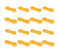 BESTonZON 16pcs Poultry Splay Leg Brace Baby Chick Leg Hobbles Brace for Newborn Chick Duck Lightweight and Comfortable for Various Bird Sizes Yellow